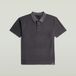 G-Star Washed jacquard relaxed polo s/s petrol gd Heren S