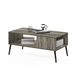 Furinno Claude Table basse style Mid-Century avec pieds en bois, chêne français