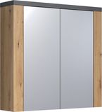 Trendteam Spiegelkast Badspiegel Badkamerkast Follow 79x78cm Artisan Eiken melamine MDF