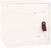 vidaXL Wandkast 31,5x30x30 cm massief grenenhout wit