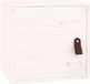 vidaXL Wandkast 31,5x30x30 cm massief grenenhout wit