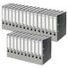 VON Leitz Ordner A4, 25 Stuks, 100% Gerecycled Papier, 50 mm Rugbreedte, Grijs