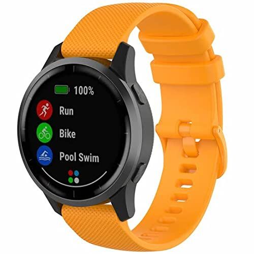 By Qubix Qubix - Sportband met motief - Oranje - Geschikt voor Samsung Galaxy Watch 5 Pro - 45mm