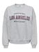 Jdy Jacqueline de Yong Jdymesa Life L/s O-nk Emb Sweat Jrs 15370526 Light Grey Mela/los Angeles Dames Maat - XXL