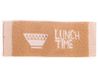 Etiketten, Lunch time katoenen etiketten 32 x 15 mm. 5u.
