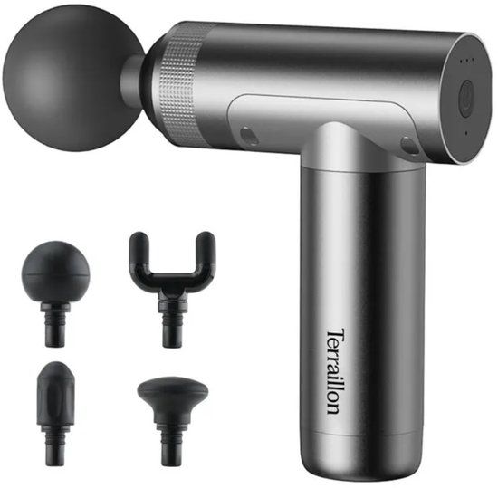 TERRAILLON - MUSCLE MASSAGER spiermassagepistool, Zilver