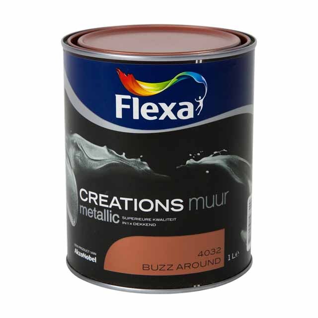 FLEXA Creations - Muurverf Metallic - 4032 - Buzz Around - 1 liter