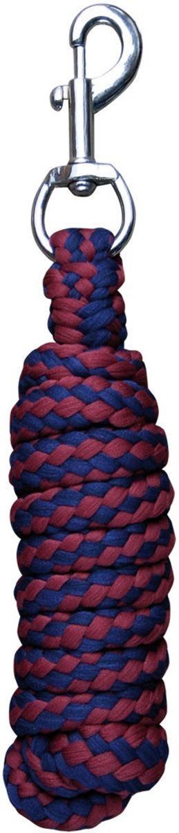 Harry's Horse Halsterlijn soft standaard zilverkleur muskaton bordeaux/navy