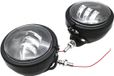 Merkloos / Sans marque Wan GmbH Motorlampen Set - Extra Verlichting - Veiliger Rijden - Waterdicht Ontwerp - 4.5 Inch - Zwart
