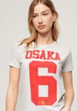 Superdry - Aansluitend Osaka T-shirt met grafische print - Dames - T-shirts