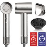 Sansbeauté Föhn met Diffuser - 2000W - Ionische Haardroger - 3 Opzetstukken - EssentiaPRO | Silver