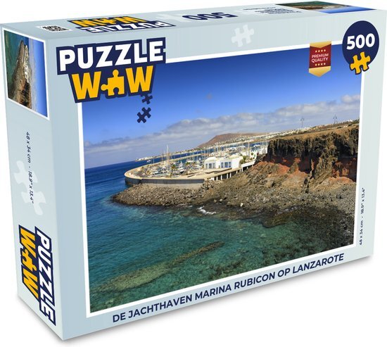 MuchoWow Puzzel De jachthaven Marina Rubicon op Lanzarote - Legpuzzel - Puzzel 500 stukjes