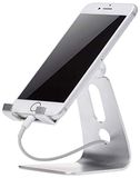 Amazon Basics verstelbare mobiele telefoonstandaard voor iPhone en Android, zilver