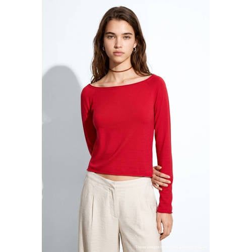 MANGO TEEN katoenen pullover - rood
