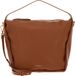 COCCINELLE Leren Schoudertas Dorian Shoulder Bag Grained Leather Cuir Lichtbruin