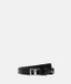 LIEBESKIND BERLIN Leren Riem Tailleband Lora Croco Belt 1,9 CM W85 Black Zwart