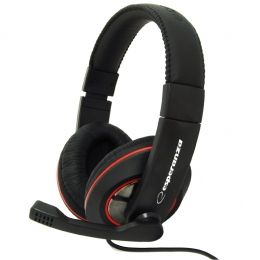 Esperanza Sonata EH118 - Over-ear koptelefoon met microfoon - Zwart/Rood