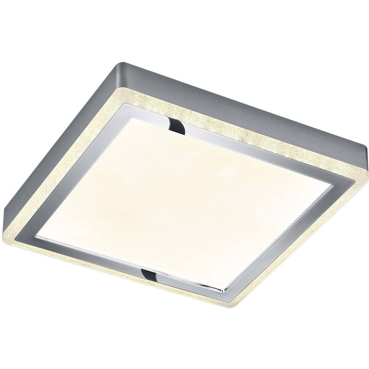 BES LED LED Plafondlamp - Plafondverlichting - Trion Slodan - 20W - Aanpasbare Kleur - Vierkant - Mat Wit - Kunststof