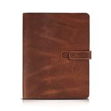 LONDO Genuine Leather Tablet Case with Two Card Slots and Leather Pen/Apple Pen Holder (Cinnamon, 30 cm) (Brown, 11)