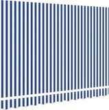 vidaXL Vervangend zonneschermdoek voor 3,5x2 m blauw & wit gestreept