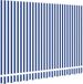 vidaXL Vervangend zonneschermdoek voor 3,5x2 m blauw & wit gestreept
