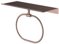 Hotbath &More Handdoekring - Voor Planchet - Geborsteld Koper PVD