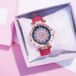 Stuff Certified Starry Sky Horloge Dames - Luxe Anoloog Kwarts Uurwerk voor Vrouwen Rood