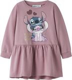 NAME IT NMFANSA STITCH SWE DRESS BRU WDI Meisjes Jurk - Maat 92