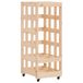 VidaXL Houtblokhouder met wielen 40x49x110 cm massief grenenhout