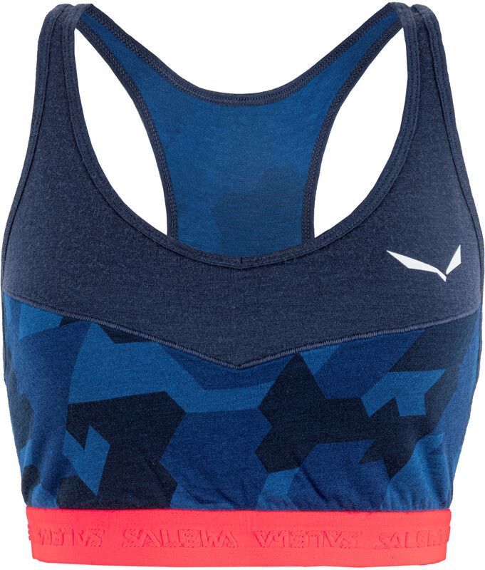SALEWA Cristallo Warm Alpine Merino Responsive Top Dames - Blauw - Maat IT 40 / EU 34