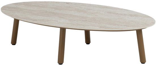 4 Seasons Outdoor Salute lounge tuintafel 120x65xH30 cm keramiek amber