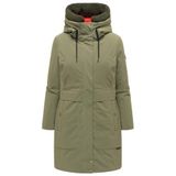 Marikoo Dames korte jas, Polyester, Maat L, Groen