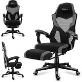 Huzaro Combat 3.1 Carbon Gamingstoel - Ergonomische Game Stoel met Verstelbare Functies - Comfort - Grijs