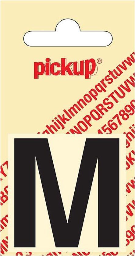 Pickup Plakletter Helvetica 40 mm - Zwart M