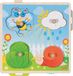 Goki Puzzel: in de tuin 21,8x22,5x2,8cm, 4-delig, met achtergrondafbeeldingen, hout, 1+