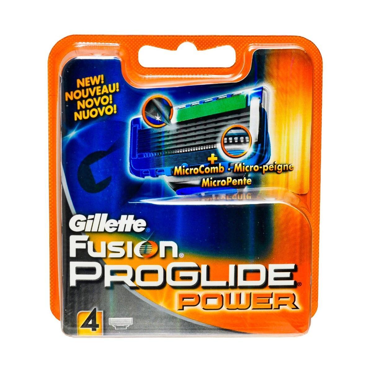 Gillette Fusion Proglide Power scheermesjes 4st