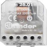 Finder 26.01.8.012.0000 stroomstootschakelaar 1 sluiter (NO) 12 VAC 10 A 250 VAC