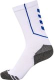 Hummel Hmlpro Training Socks Low 226913 Unisex Kinderen Wit/True Blue Gestreept Polyester