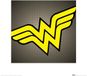 DC Comics Kunstdruk - Wonder Woman - Symbool 40x40cm