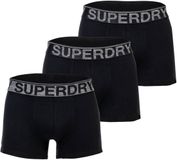 Superdry BOXER TRIPLE PACK Heren Onderbroek - Raven Black Marl