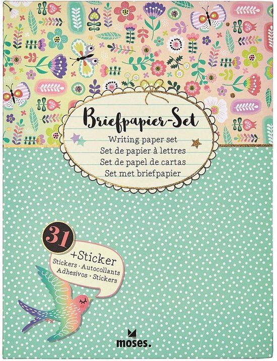 Moses Briefpapier Flowers & Friends Junior A5 72-delig