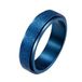 Despora Bague anti-stress - pailleté - bleu - 19mm / Taille 60 - Bague spinner anti-stress