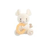 Kaloo - Pluche muis met verkoelende bijtring – babyspeelgoed van microfluweel en zachte siliconen – verlicht gevoelig tandvlees – wasbaar – vanaf 6 maanden – K208008