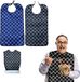 Bol Bavoirs Adulte Lot de 2 XL - Noir + Bleu