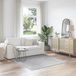 vidaXL Tapis Antidérapant Shaggy Gris 160 x 160 cm PP