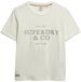 Superdry Luxe Casual Relaxed T-shirt Femme Crème