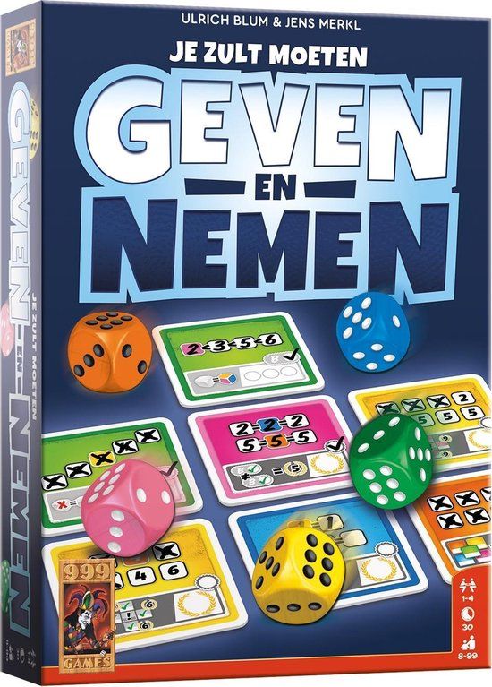 999 Games Geven en Nemen - Dobbelspel - Familiespel - 8+ jaar