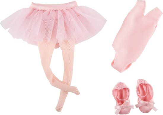 Käthe Kruse Vera Ballet Kleertjes - Roze - Babypop - Kledingset - 23/26