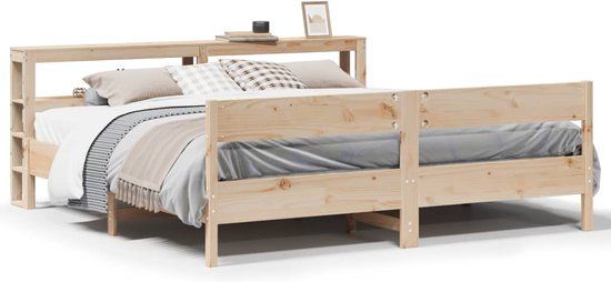 vidaXL Bedframe - Massief Grenenhout - 180x200 cm