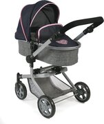 BAYER CHIC BAYER CHIC 2000 combi poppenwagen MIKA melange grijs-navy